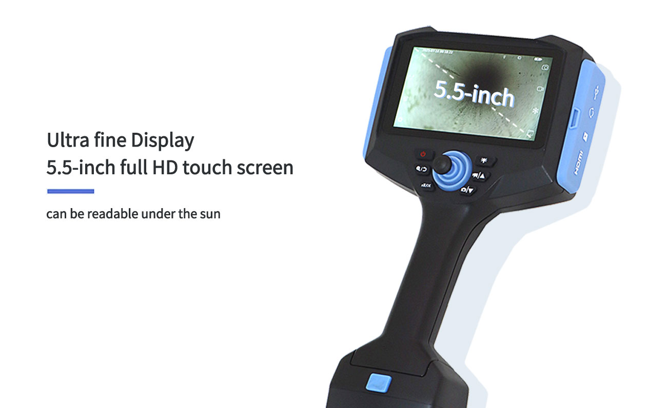 1.2mm Probe with Direct View Industrial Endoscope Camera 5.5 Inch T2P124