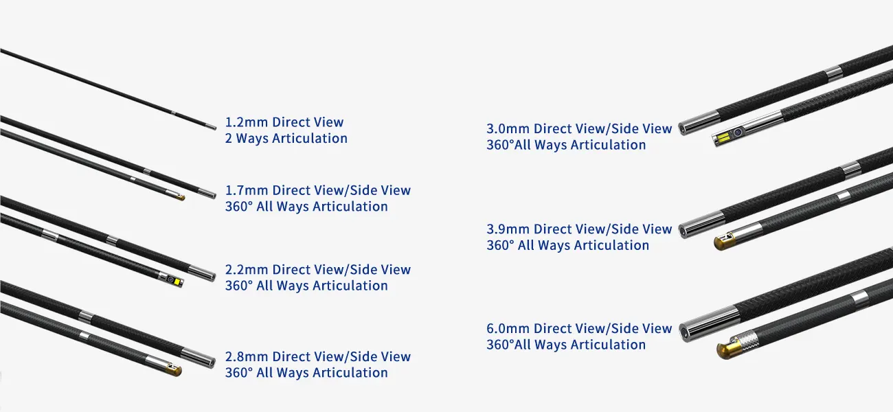 1.2mm Ultra Thin Direct View Endoscope Industrial Endoscope Camera M3P128