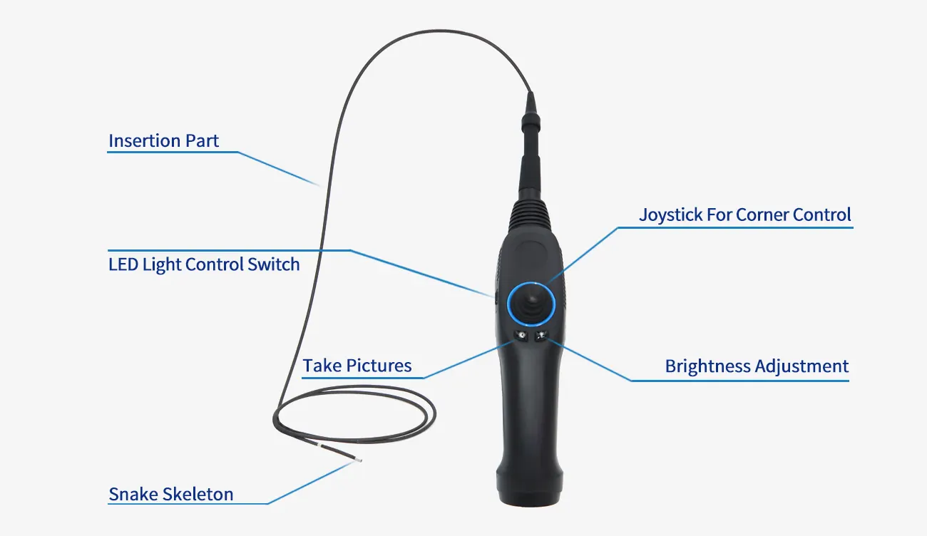 1.2mm Ultra Thin Direct View Endoscope Industrial Endoscope Camera M3P125