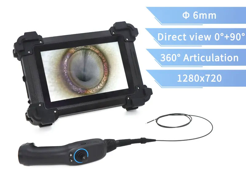 Replaceable 6mm Tips Inspection Camera with 10.1″ HD Screen Borescope M3J60R